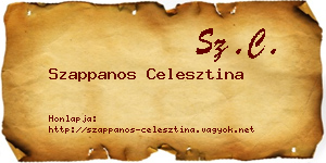 Szappanos Celesztina névjegykártya